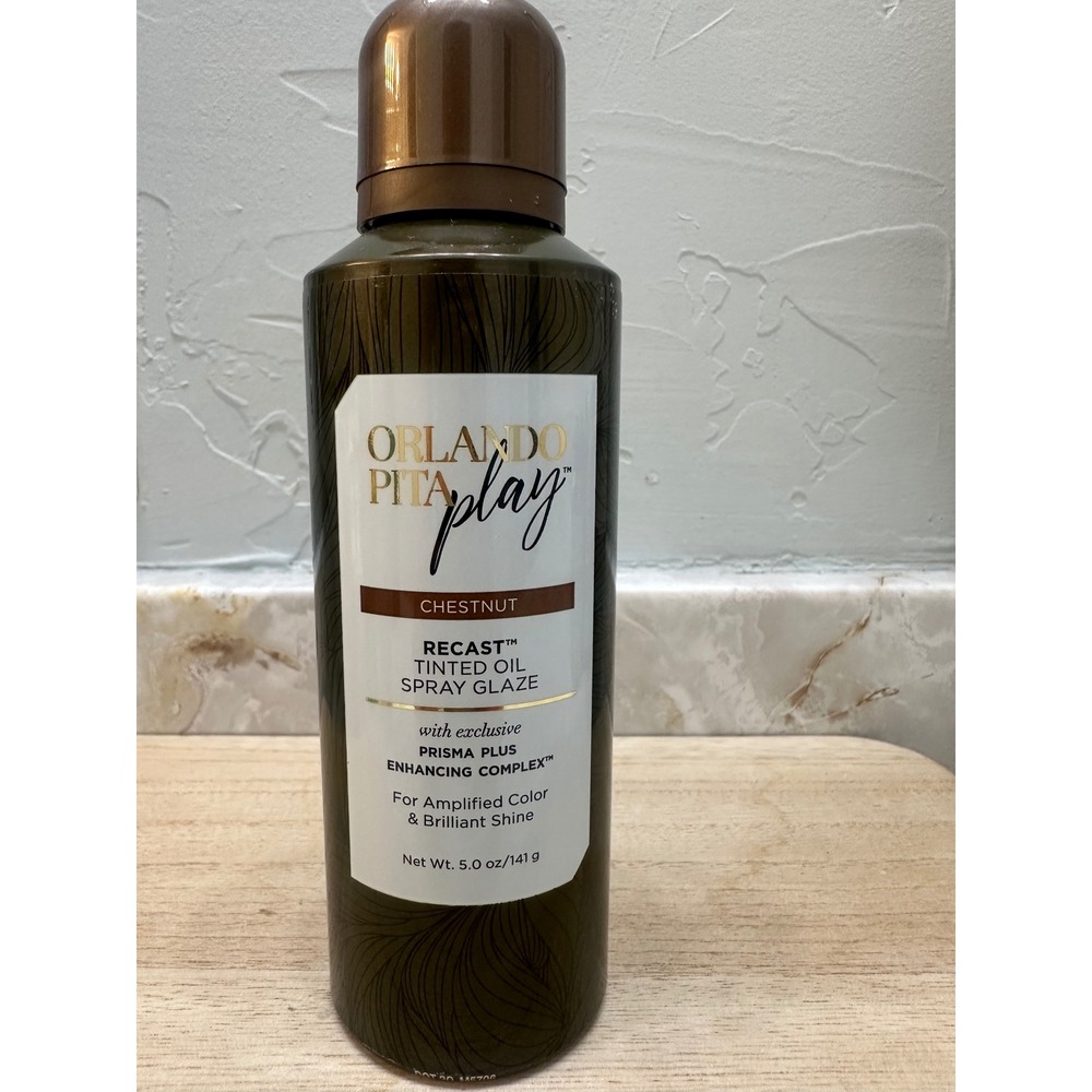 Orlando Pita Play Recast Tinted Oil Spray Glaze Chestnut 5oz Hair Color‎ Refresh